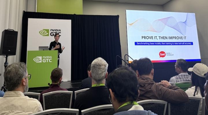 Rocky Yost speaking at NVIDIA conference.