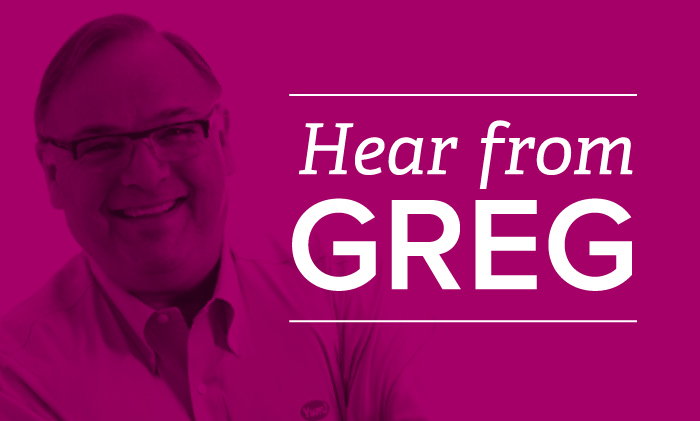 Here from Greg logo