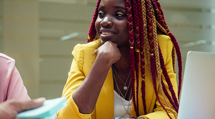 Photo of young professional black woman