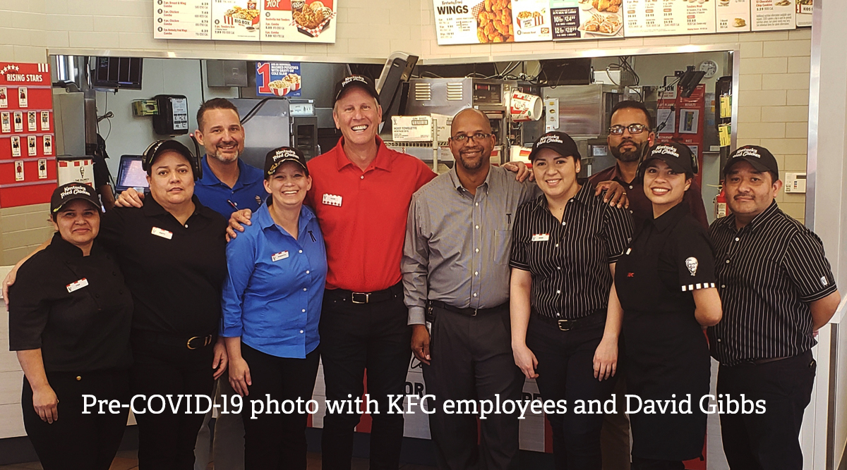 David Gibbs and KFC team members