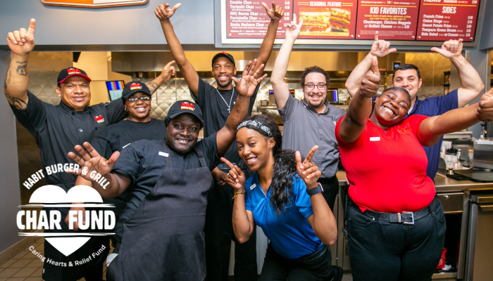 Habit Burger Grill team members celebrating