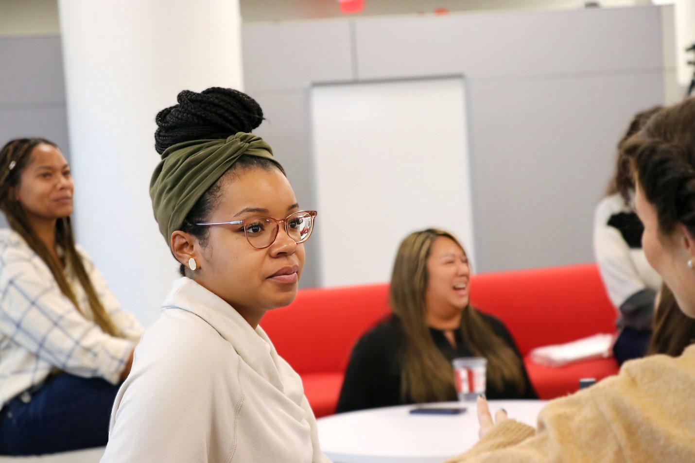 women having conversations