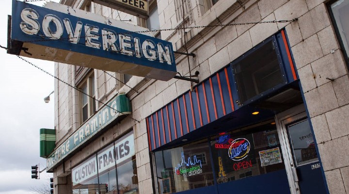 Exterior of Sovereign Liquors